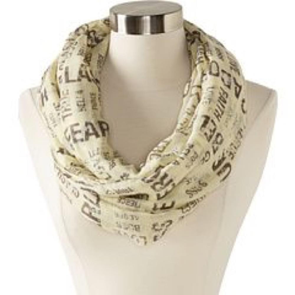 BCBG Printed Infinity Scarf